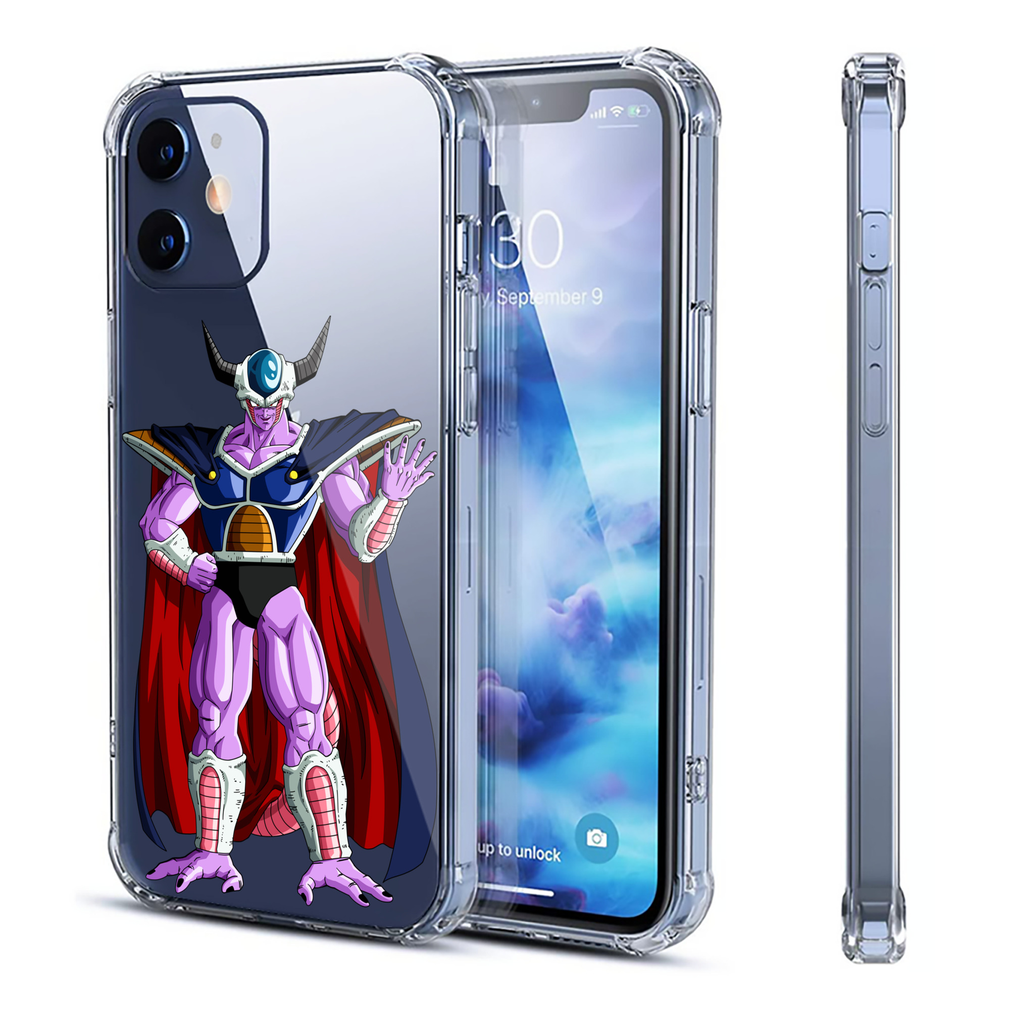 （画像用） ドラゴンボール コルド大王 DRAGON BALL King Cold 【iPhone 12シリーズ対応】透明スマホケース（クリアソフトケース）